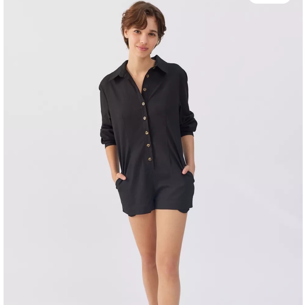 UO Davey Long Sleeve Romper